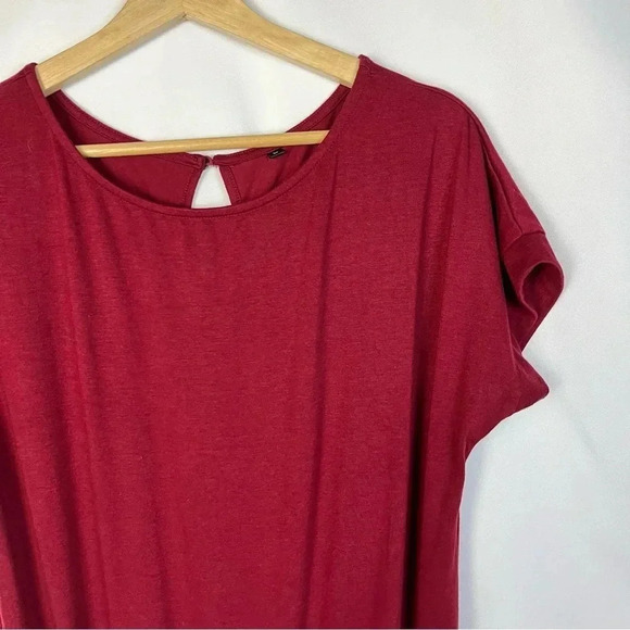 Boutique Dark Red Short Sleeve Romper L - Picture 3 of 4